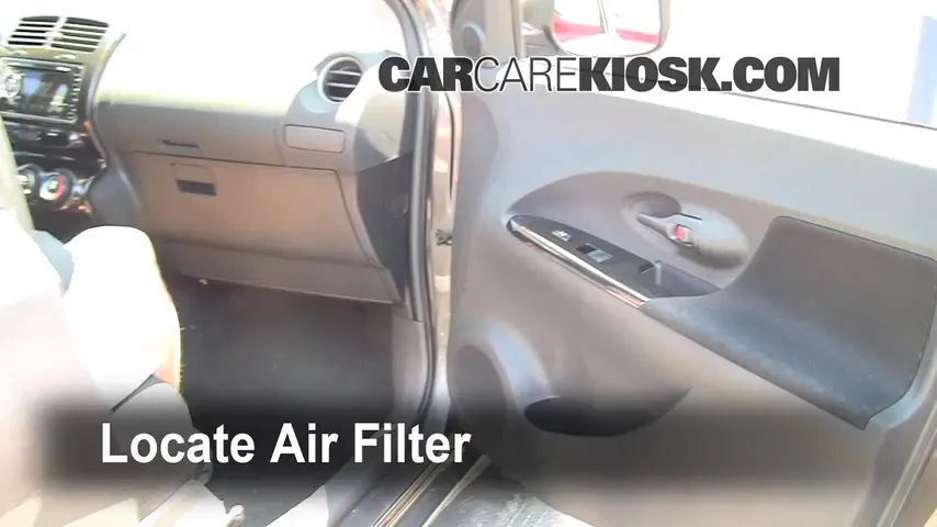 2008 Scion xD 1.8L 4 Cyl. Filtro de aire (interior) Cambio